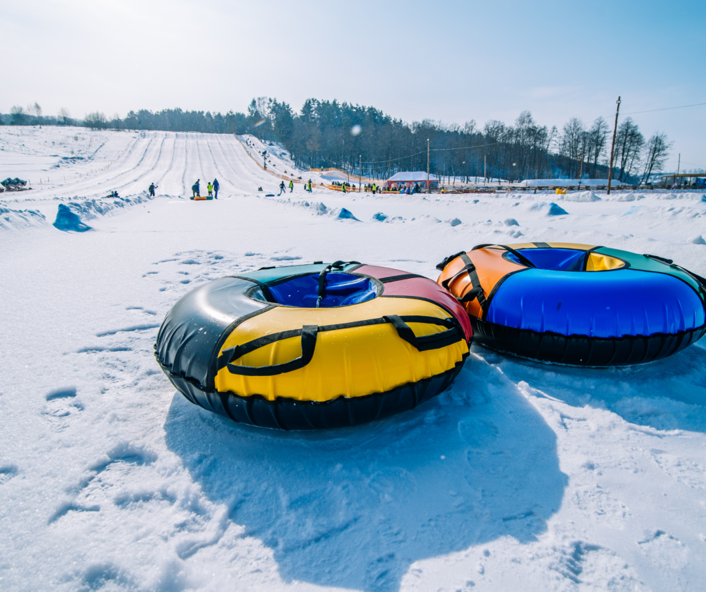 pontony do zjazdu na śniegu