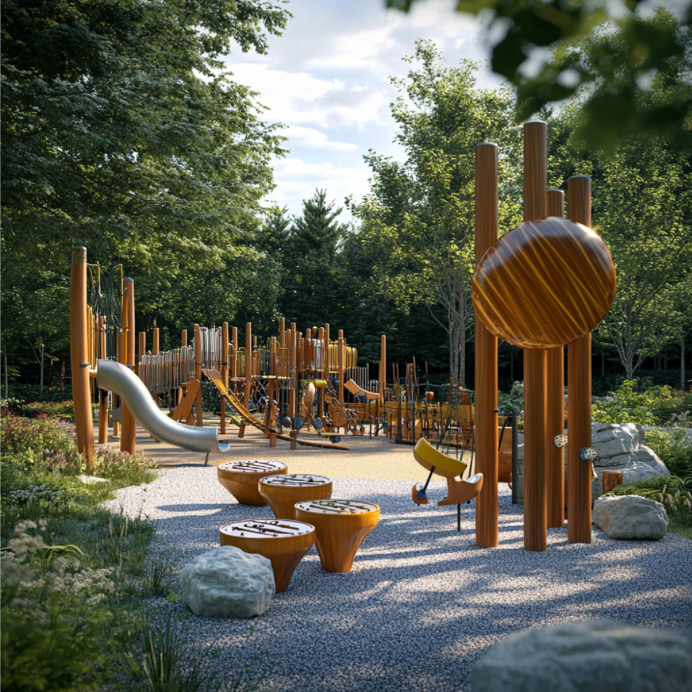 naturalny plac zabaw